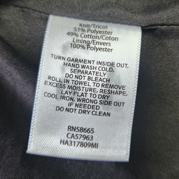 Halogen Blazer Black and White Knit Chevron Pattern Size XS - Picture 10 of 10